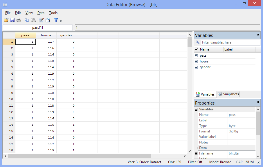 How To Perform A Binomial Logistic Regression Analysis In Stata Laerd