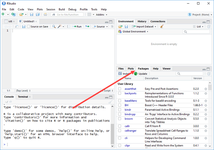 rstudio summary statistics