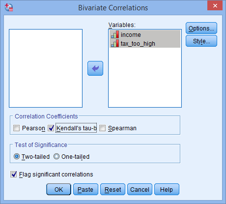 Kendall's Tau-b Using SPSS Statistics - A How-To Statistical Guide By ...