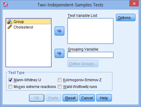 Mann Whitney U Test In Spss Statistics Setup Procedure Interpretation Laerd Statistics