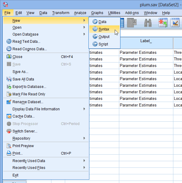 statistical calculations in spss