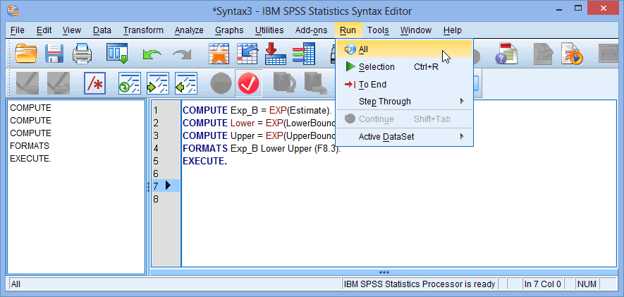 How to write a do loop in spss