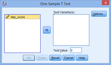 Statistical t test thesis sample