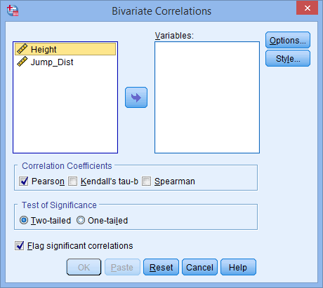 Pearsons Product Moment Correlation In Spss Statistics