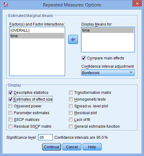 One Way Anova With Repeated Measures In Spss Statistics Understanding And Reporting The Output