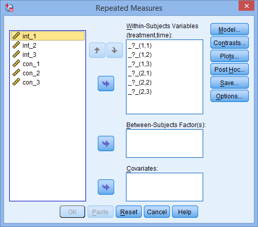 repeated measures anova spss