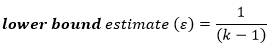 Calculation of Lower-Bound Estimate