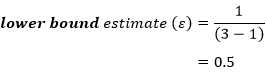 Calculation of Lower-Bound Estimate