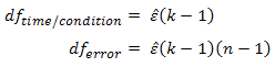 Corrections to the Degrees of Freedom of the F-distribution